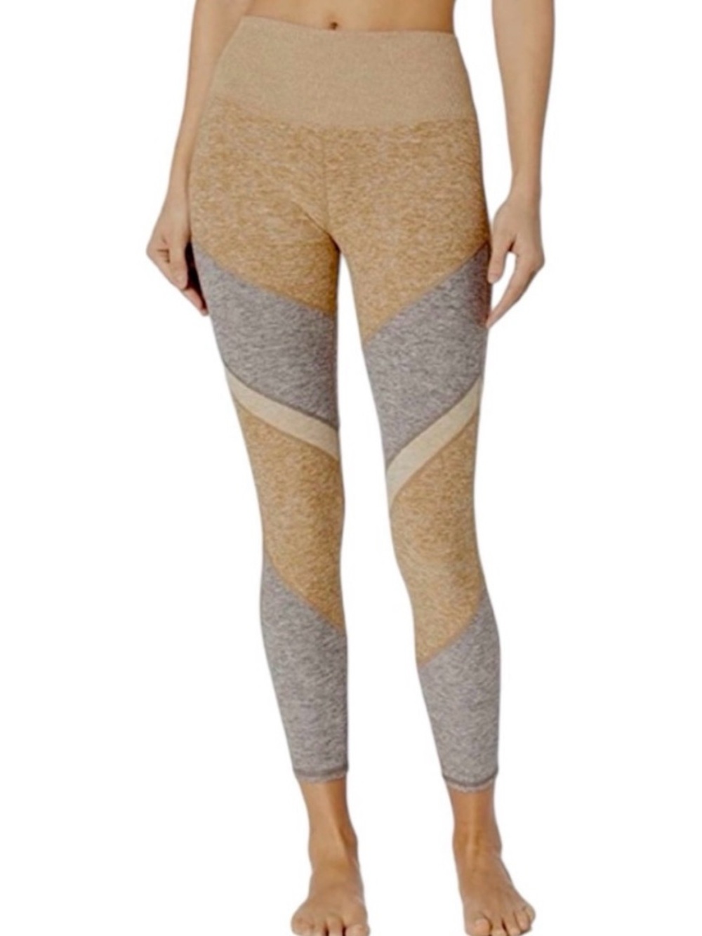 7/8 High-Waist Alosoft Sheila Legging - Caramel/Gravel/Putty